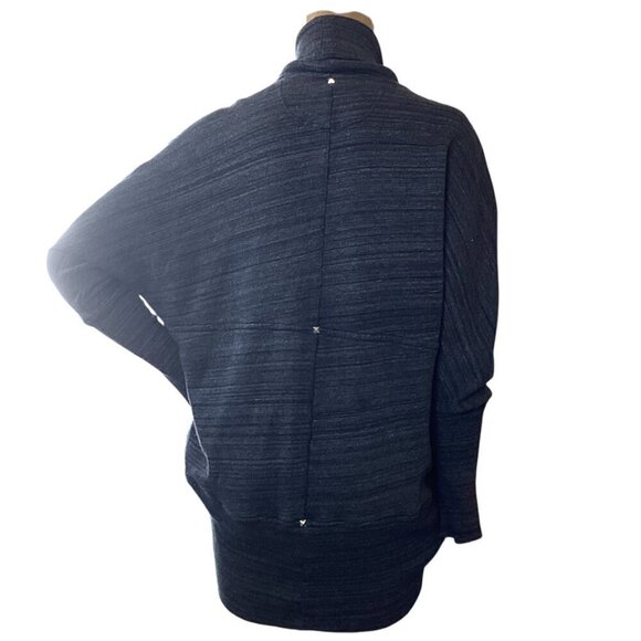 Aritzia Wilfred Diderot Studded Cocoon Circle Open Cardigan Sweater M Gray #76V - Picture 6 of 8